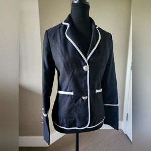 Japanese Style school uniform blazer black with white edges